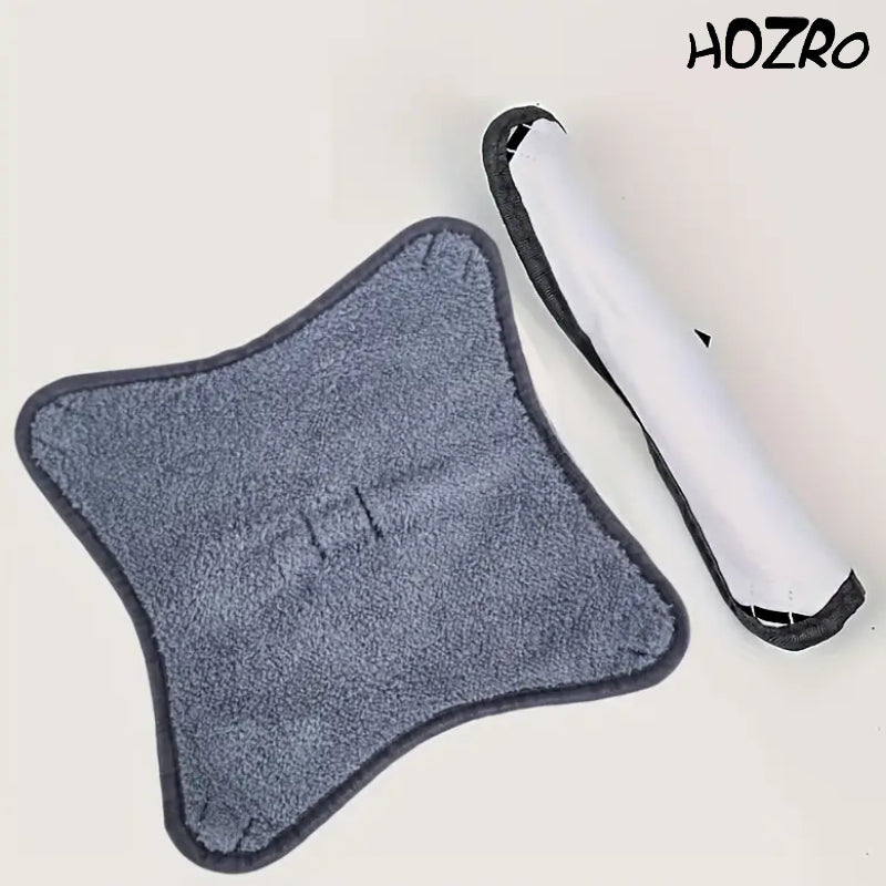 Set 3 Lavete Mop HOZRO, în Formă de X, Din Microfibră Ultra-Absorbantă, Reutilizabile, Compatibile cu Mopurile Plate, Ideal pentru Curățare Umedă și Uscată HOZRO