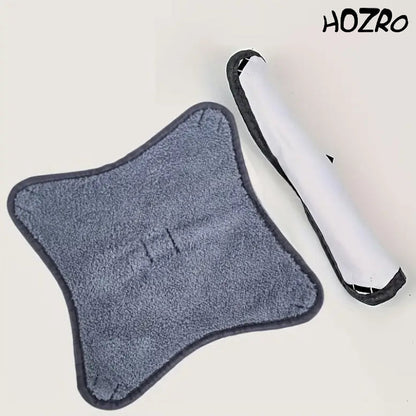 Set 3 Lavete Mop HOZRO, în Formă de X, Din Microfibră Ultra-Absorbantă, Reutilizabile, Compatibile cu Mopurile Plate, Ideal pentru Curățare Umedă și Uscată HOZRO