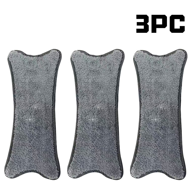 Set 3 Lavete Mop X Dreptunghi HOZRO, Microfibră Ultra-Absorbantă, Reutilizabile, Compatibile cu Mopuri Plate, Pentru Curățare Umedă și Uscată, Ideal pentru Toate Tipurile de Podele HOZRO