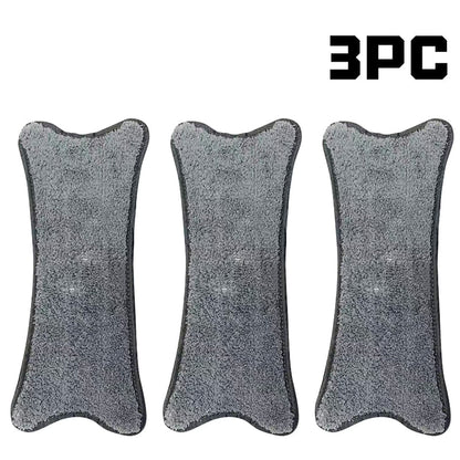 Set 3 Lavete Mop X Dreptunghi HOZRO, Microfibră Ultra-Absorbantă, Reutilizabile, Compatibile cu Mopuri Plate, Pentru Curățare Umedă și Uscată, Ideal pentru Toate Tipurile de Podele HOZRO