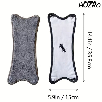 Set 3 Lavete Mop X Dreptunghi HOZRO, Microfibră Ultra-Absorbantă, Reutilizabile, Compatibile cu Mopuri Plate, Pentru Curățare Umedă și Uscată, Ideal pentru Toate Tipurile de Podele HOZRO