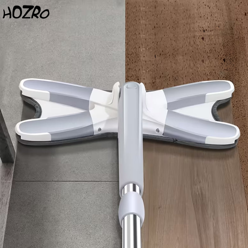 Set 3 Lavete Mop X Dreptunghi HOZRO, Microfibră Ultra-Absorbantă, Reutilizabile, Compatibile cu Mopuri Plate, Pentru Curățare Umedă și Uscată, Ideal pentru Toate Tipurile de Podele HOZRO