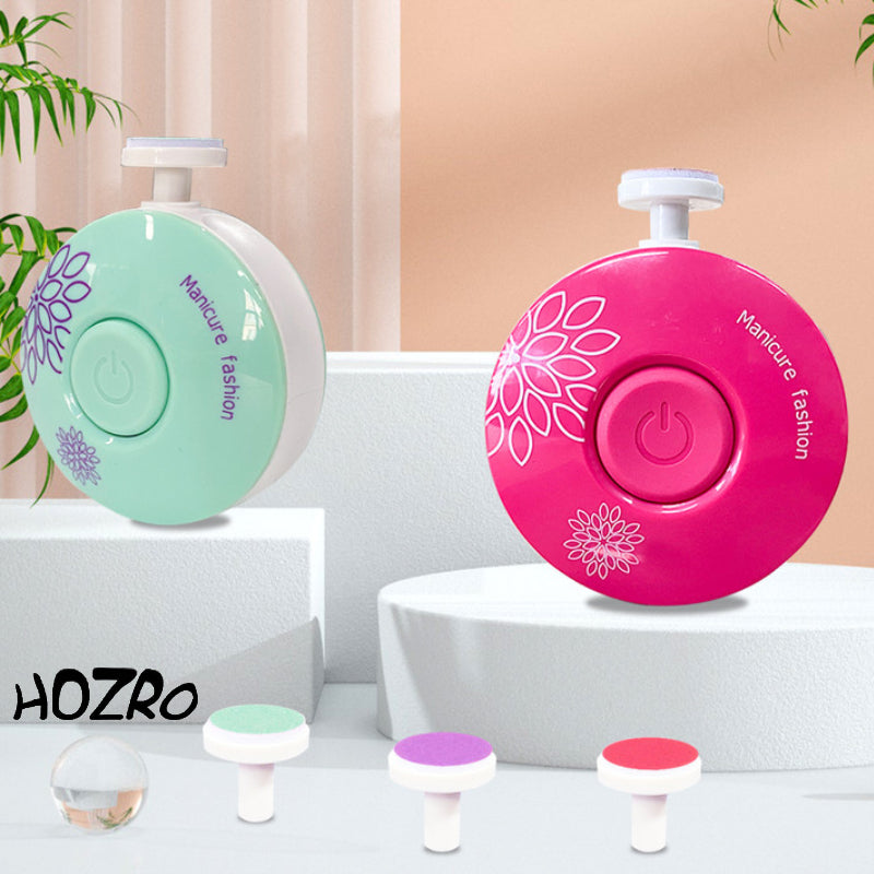 Set Profesional Electric HOZRO, pentru Tăierea și Polizarea Unghiilor, Dispozitiv Portabil de Manichiură și Pedichiură, Pile și Trimmer pentru Bebe și Adulți, Ideal pentru Îngrijire Delicată și Sigură HOZRO