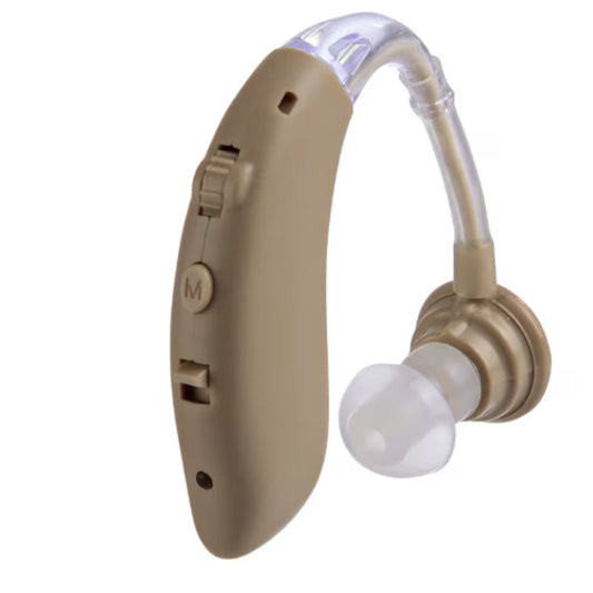 Aparat Auditiv HOZRO, Model G25 Premium, cu acumulator, autonomie pana la 100 ore, 130 dB, Amplificator de sunet, 3 accesorii, pentru adulti HOZRO