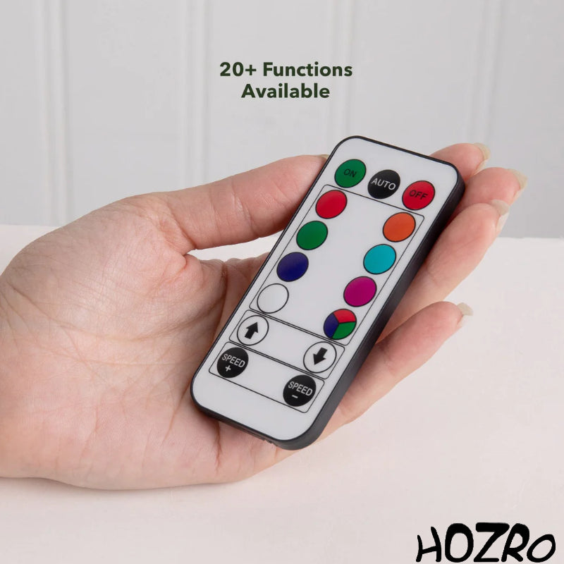 Brad artificial HOZRO, alb cu fibră optică și iluminare LED – aspect modern, efect luminos spectaculos, ideal pentru Crăciun și decoruri de iarnă HOZRO