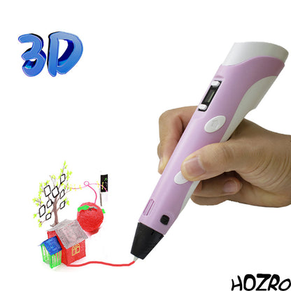 Creion 3D HOZRO, cu temperatură reglabilă, afișaj digital și filamente colorate – Perfect pentru începători, creativitate, proiecte DIY și modelare tridimensională HOZRO