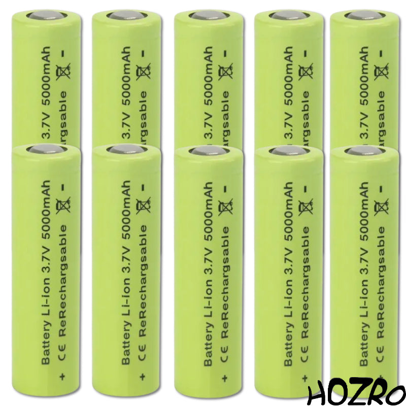 Acumulator Li-Ion Reîncărcabil HOZRO, 3.7V 5000mAh, Format 18650, Performanță Ridicată și Durată Lungă de Utilizare, Ideal pentru Lanterne, Jucării Electronice, Dispozitive Portabile și Proiecte DIY – Eficiență Stabilă și Încărcare Rapidă HOZRO