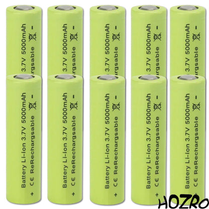 Acumulator Li-Ion Reîncărcabil HOZRO, 3.7V 5000mAh, Format 18650, Performanță Ridicată și Durată Lungă de Utilizare, Ideal pentru Lanterne, Jucării Electronice, Dispozitive Portabile și Proiecte DIY – Eficiență Stabilă și Încărcare Rapidă HOZRO