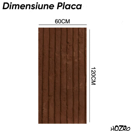 Panouri Decorative Exterior HOZRO, Soft Stone Skin 60 x 120 cm – Finisaj Elegant Tip Piatră, Montaj Rapid, Rezistență Ridicată pentru Fațade Moderne, Model V0601-39 HOZRO