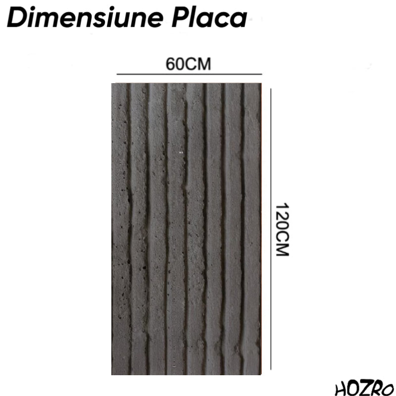 Panouri Decorative Exterior HOZRO, Soft Stone Skin 60 x 120 cm – Finisaj Elegant Tip Piatră, Montaj Rapid, Rezistență Ridicată pentru Fațade Moderne, Model V0601-40 HOZRO
