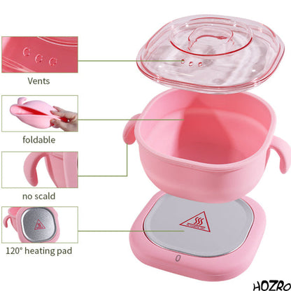 👑 Pachet Promoțional Beauty Clinic HOZRO®: Încălzitor de Ceară Premium + Epilator Facial și Sprâncene 2-în-1 HOZRO