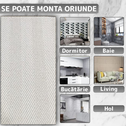 Panouri Decorative Exterior HOZRO, Soft Stone Skin 60 x 120 cm – Finisaj Elegant Tip Piatră, Fațade Moderne, Model 601-32/33 HOZRO