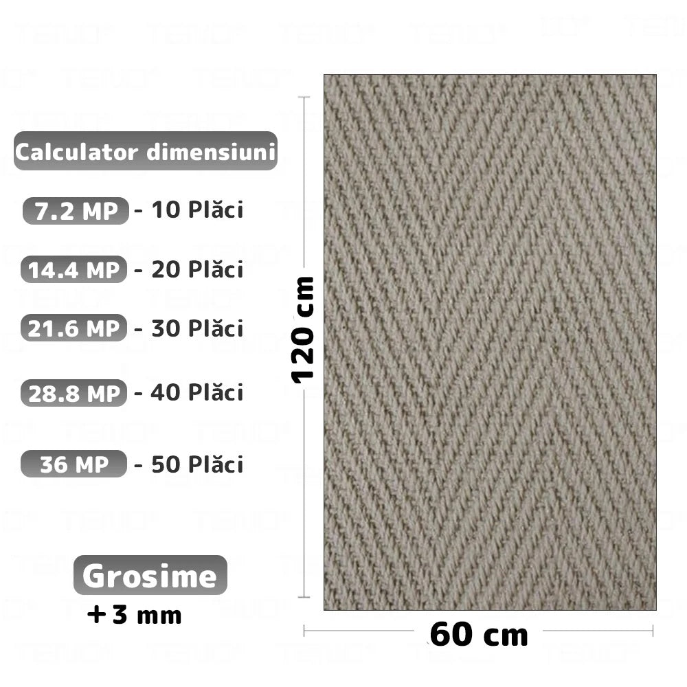 Panouri Decorative Exterior HOZRO, Soft Stone Skin 60 x 120 cm – Finisaj Elegant Tip Piatră, Fațade Moderne, Model 601-32/33 HOZRO