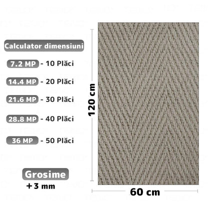 Panouri Decorative Exterior HOZRO, Soft Stone Skin 60 x 120 cm – Finisaj Elegant Tip Piatră, Fațade Moderne, Model 601-32/33 HOZRO