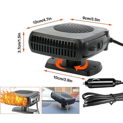 Aeroterma auto cu aer cald, rece, alimentare 12W, de la priza masinii, Neagra BESTSELLS