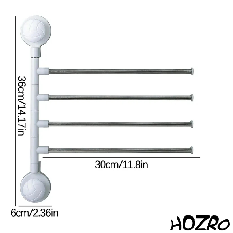 Suport Prosoape cu Ventuză HOZRO, Montaj Rapid, Fără Găuri, Practic și Elegant HOZRO