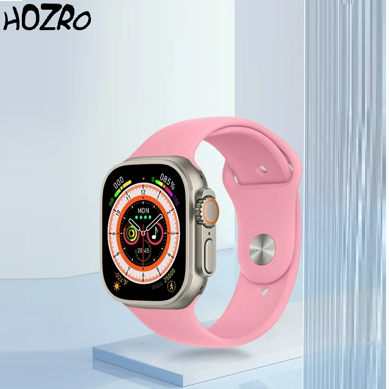 Smartwatch HOZRO, X8 Pro Max, Gri, Ecran HD, Monitorizare Sănătate, IP67 Waterproof, Notificări, Sport, Apel Bluetooth, Compatibil Android & iOS HOZRO