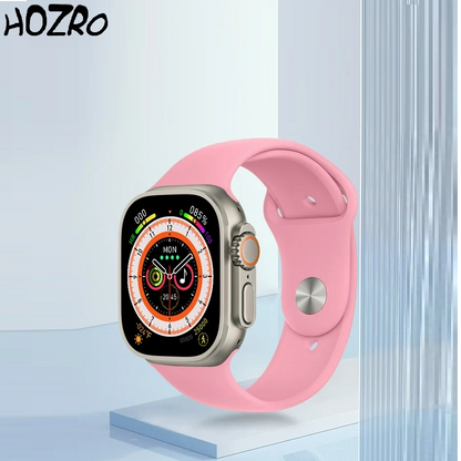 Smartwatch HOZRO, X8 Pro Max, Gri, Ecran HD, Monitorizare Sănătate, IP67 Waterproof, Notificări, Sport, Apel Bluetooth, Compatibil Android & iOS HOZRO