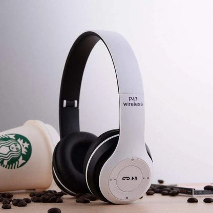 Căști Audio P47 Wireless Bluetooth, Albe BESTSELLS