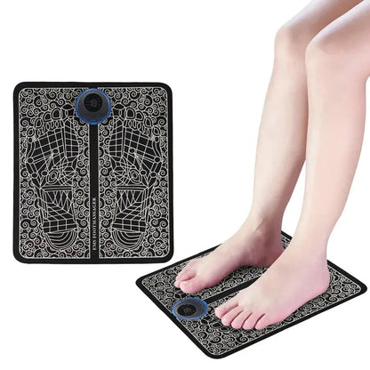 Covoras pentru masaj pentru picioare, EMS, 9 niveluri de intensitate, Negru BESTSELLS