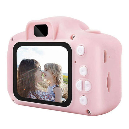 Camera foto interactiva copii full HD, cu 4 jocuri incluse, 7 scene si 4 cadre foto distractive, Roz BESTSELLS