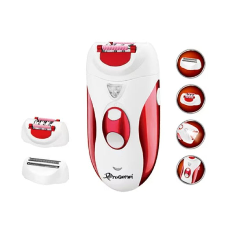 Aparat de Ras Electric 2 în 1 HOZRO, GM-2118, Roșu, cu Trimmer Integrat pentru Barba și Păr, Design Ergonomic, Lame din Oțel Inoxidabil, Reîncărcabil, Ideal pentru Îngrijirea Zilnică HOZRO