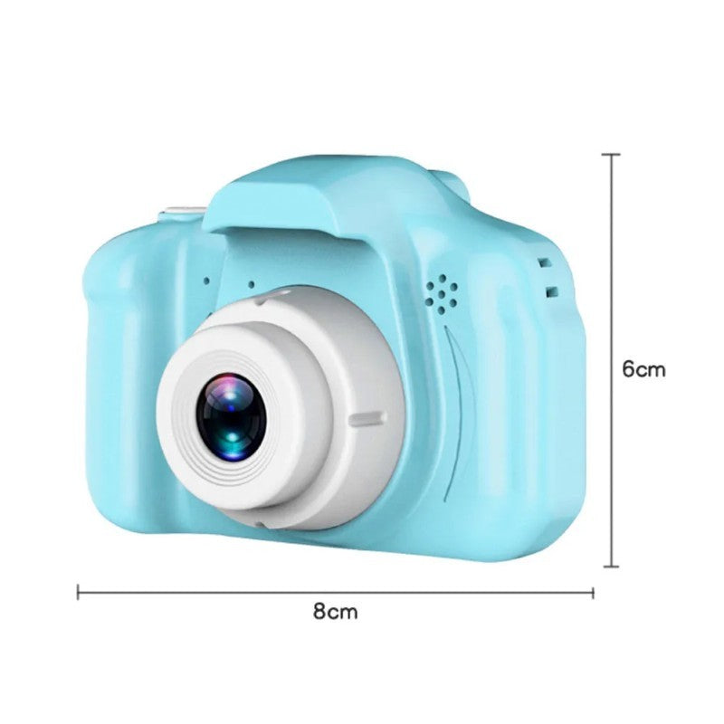 Camera foto interactiva copii full HD, cu 4 jocuri incluse, 7 scene si 4 cadre foto distractive, Bleu BESTSELLS
