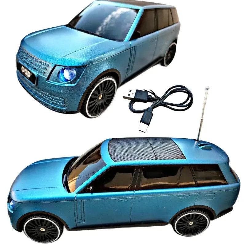 Boxă Portabilă HOZRO, Stil Range Rover, Încărcare Solară, 10W, Bluetooth, Radio FM, Antenă, USB, MP3, TF, Blue