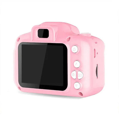 Camera foto interactiva copii full HD, cu 4 jocuri incluse, 7 scene si 4 cadre foto distractive, Roz BESTSELLS