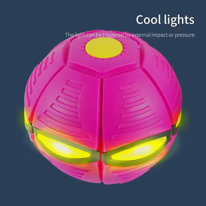 Minge Transformabilă HOZRO, în Disc de Aruncare, 15 cm, Culoare Roz – Jucărie Interactivă și Distractivă pentru Copii, Ideală pentru Joacă în Aer Liber și Dezvoltarea Agilității HOZRO