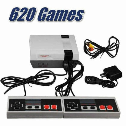 Consolă Gaming Retro – 620 Jocuri Clasice, 2 Controllere, Multiplayer BESTSELLS