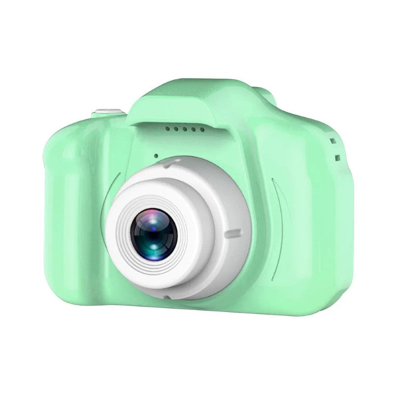 Camera foto interactiva copii full HD, cu 4 jocuri incluse, 7 scene si 4 cadre foto distractive, Verde BESTSELLS