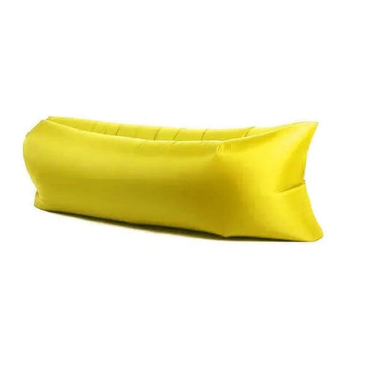 Saltea Gonflabilă Lazy Bag Tip Sezlong – Perfectă pentru Camping, Plajă și Piscină! 🏖️Galben BESTSELLS