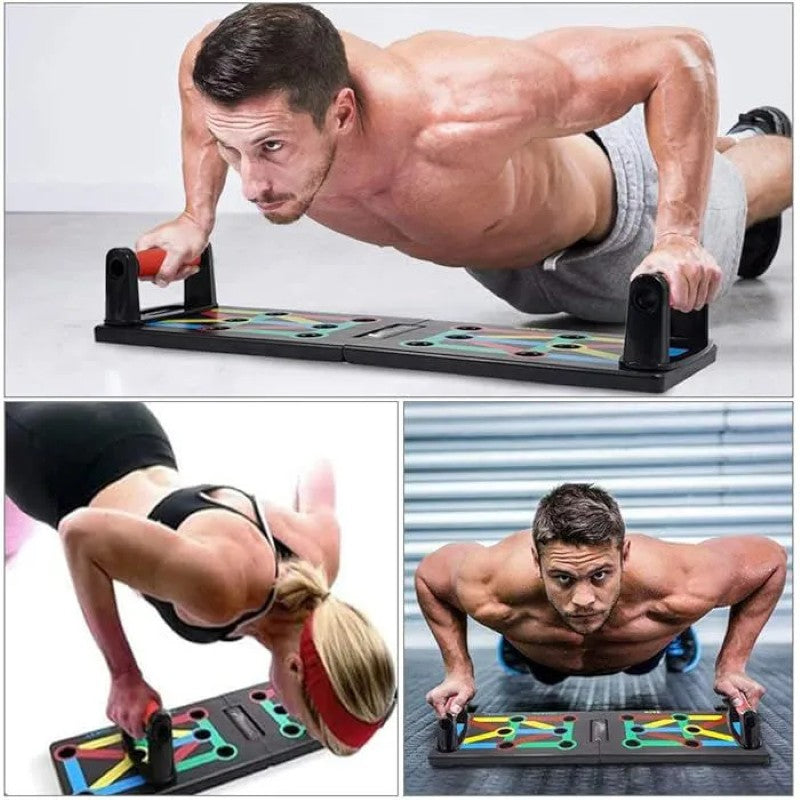 Placă de antrenament pentru flotări, cu mânere pentru muschi abdominali, piept, biceps, triceps, umeri, spate BESTSELLS