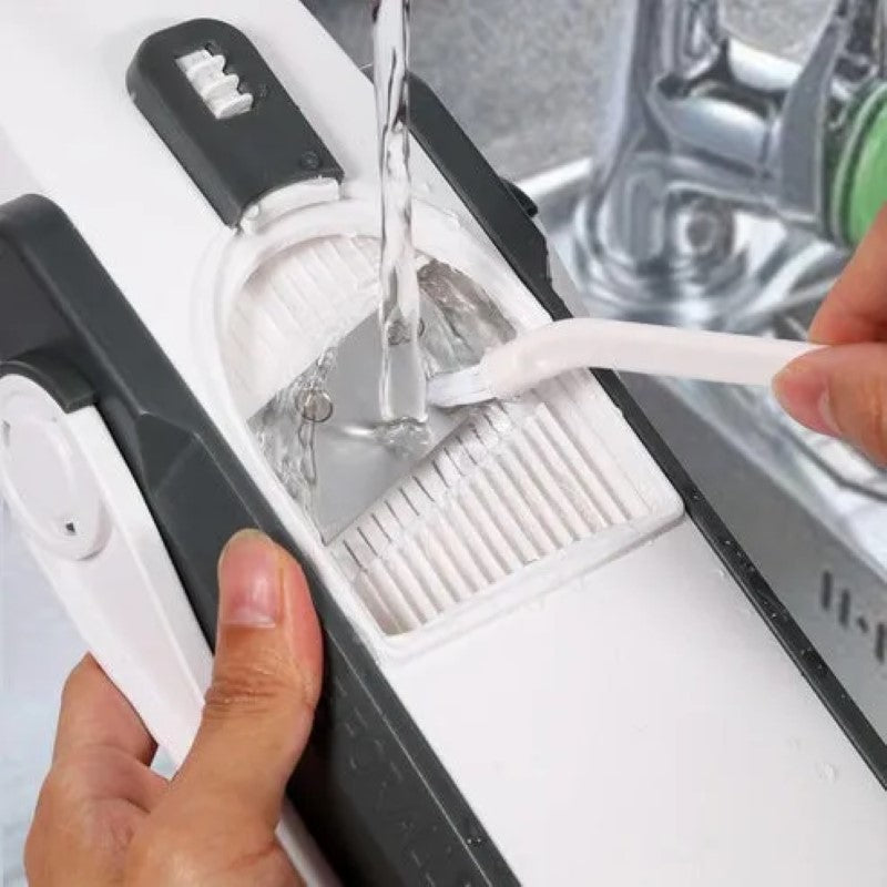 Feliator multifunctional pentru legume si fructe, pliabil, gri