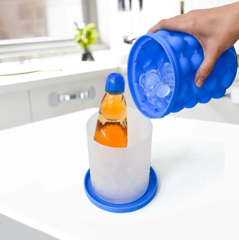 Formă de silicon 2-în-1 pentru gheață și frapieră – până la 120 cuburi! ❄️🍾