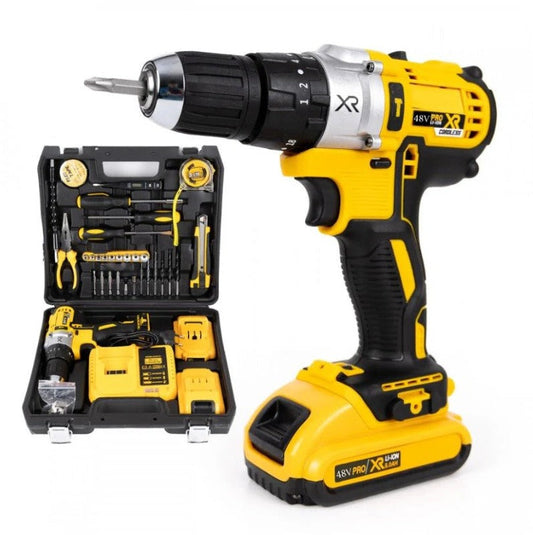 Trusă Bormașină pentru Bricolaj – 2 Acumulatori 48V + 30 Accesorii Incluse BESTSELLS