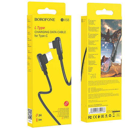 Cablu USB - Type-C Borofone BX-58 3A , 1 m BOROFONE