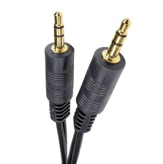 Cablu Jack 3,5 mm tată - tată, 5 m, detaliu conectori