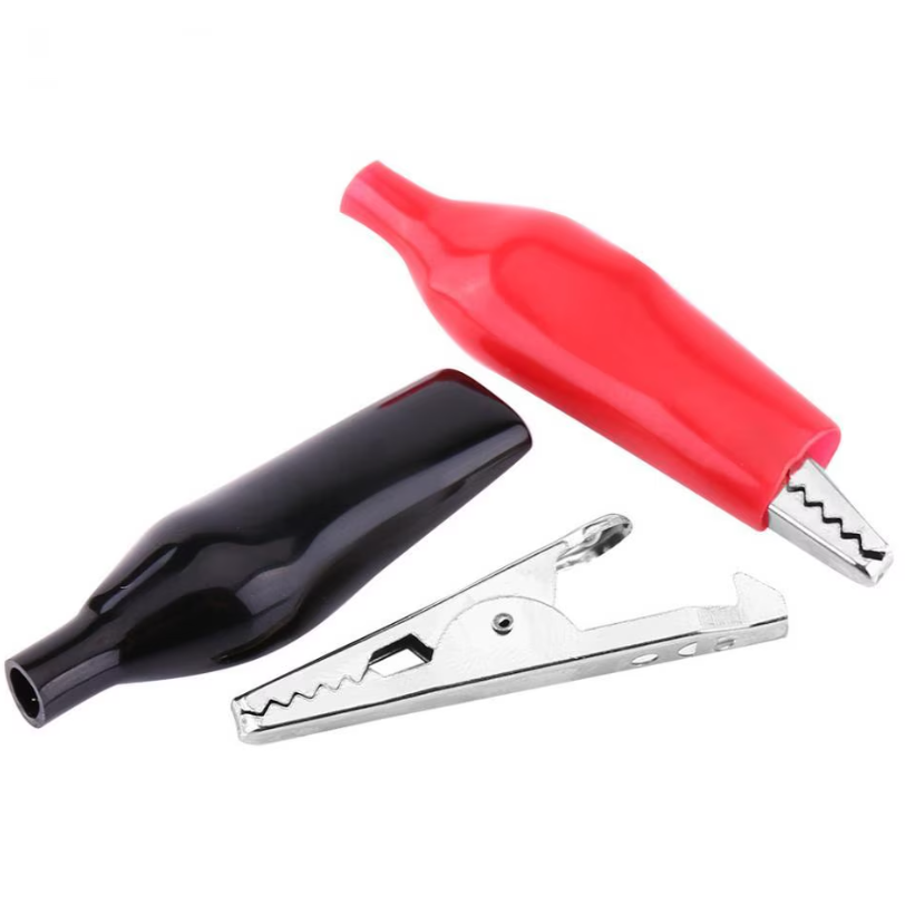 Clești crocodil izolați 50 mm, set 6 bucăți (3 roșii + / 3 negri −), auto și electrici BESTSELLS