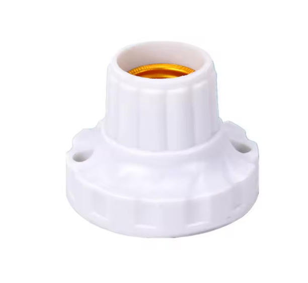 Dulie E27 cu bază rotundă din plastic ABS, pentru tavan, albă BESTSELLS