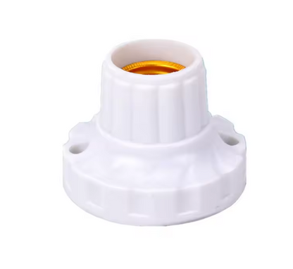 Dulie E27 cu bază rotundă din plastic ABS, pentru tavan, albă BESTSELLS