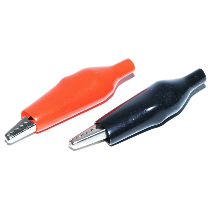 Clești crocodil izolați 50 mm, set 6 bucăți (3 roșii + / 3 negri −), auto și electrici BESTSELLS