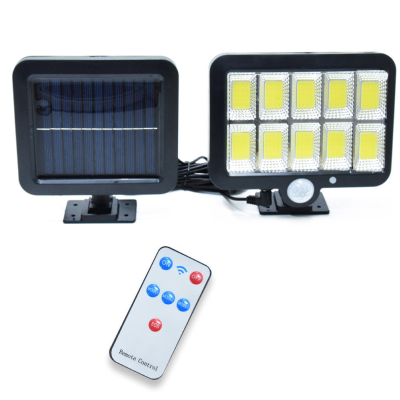 Lampa Solară LED GL 10 COB HOZRO, cu Senzor de Mișcare, 3 Moduri de Iluminare, Rezistență IP65, Ideală pentru Curte, Grădină și Exterior HOZRO