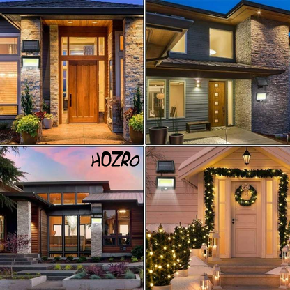 Lampa Solară LED GL 10 COB HOZRO, cu Senzor de Mișcare, 3 Moduri de Iluminare, Rezistență IP65, Ideală pentru Curte, Grădină și Exterior HOZRO
