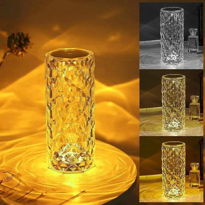 Lampa LED ambientala cu telecomanda pentru birou, Control prin Atingere, 16 Moduri Iluminare, Cristal, Acrilic 💡🌟 BESTSELLS