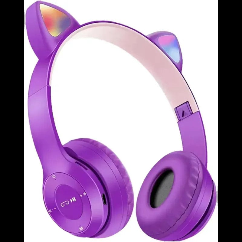 Casti cu urechi de pisica, Bluetooth 5.0, Pentru copii, Mov BESTSELLS