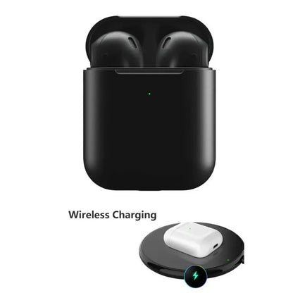 Casti wireless Bluetooth I12 Stereo cu Functie apelare, Control muzica, Cutie incarcare inclusa, Android/ iOS, Negru BESTSELLS