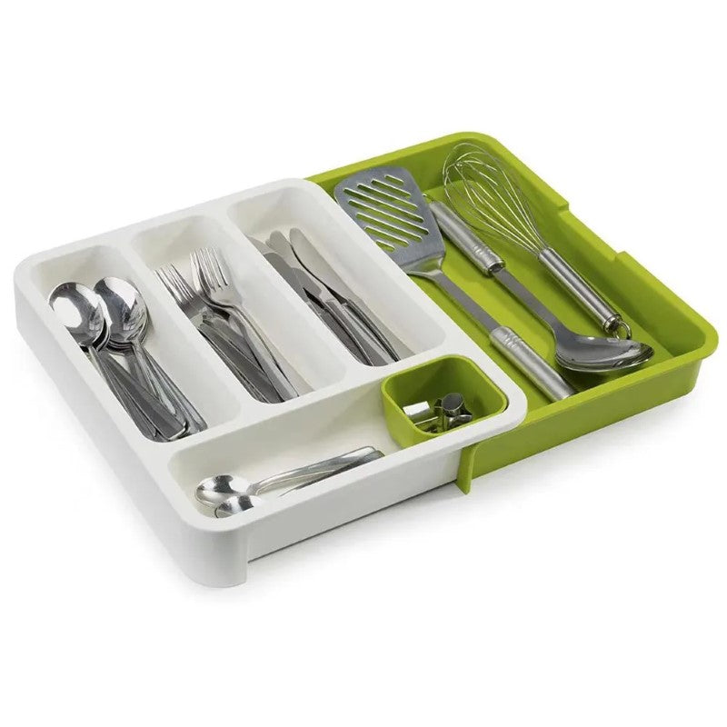 Organizator Tacâmuri Extensibil HOZRO, pentru Sertar – Soluția Perfectă pentru Ordonarea Bucătăriei Tale! 🍴✨