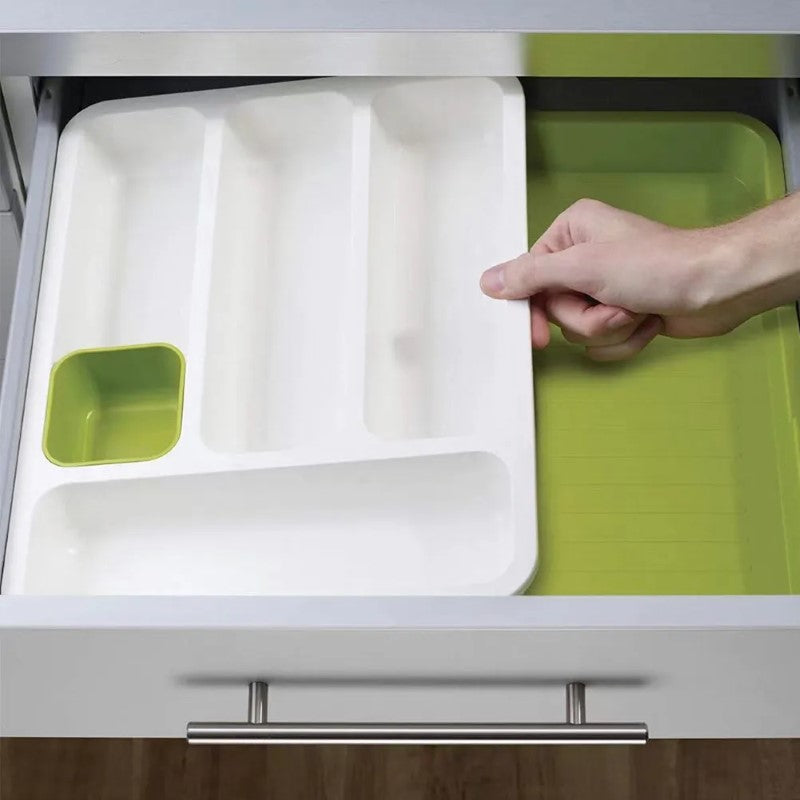 Organizator Tacâmuri Extensibil HOZRO, pentru Sertar – Soluția Perfectă pentru Ordonarea Bucătăriei Tale! 🍴✨